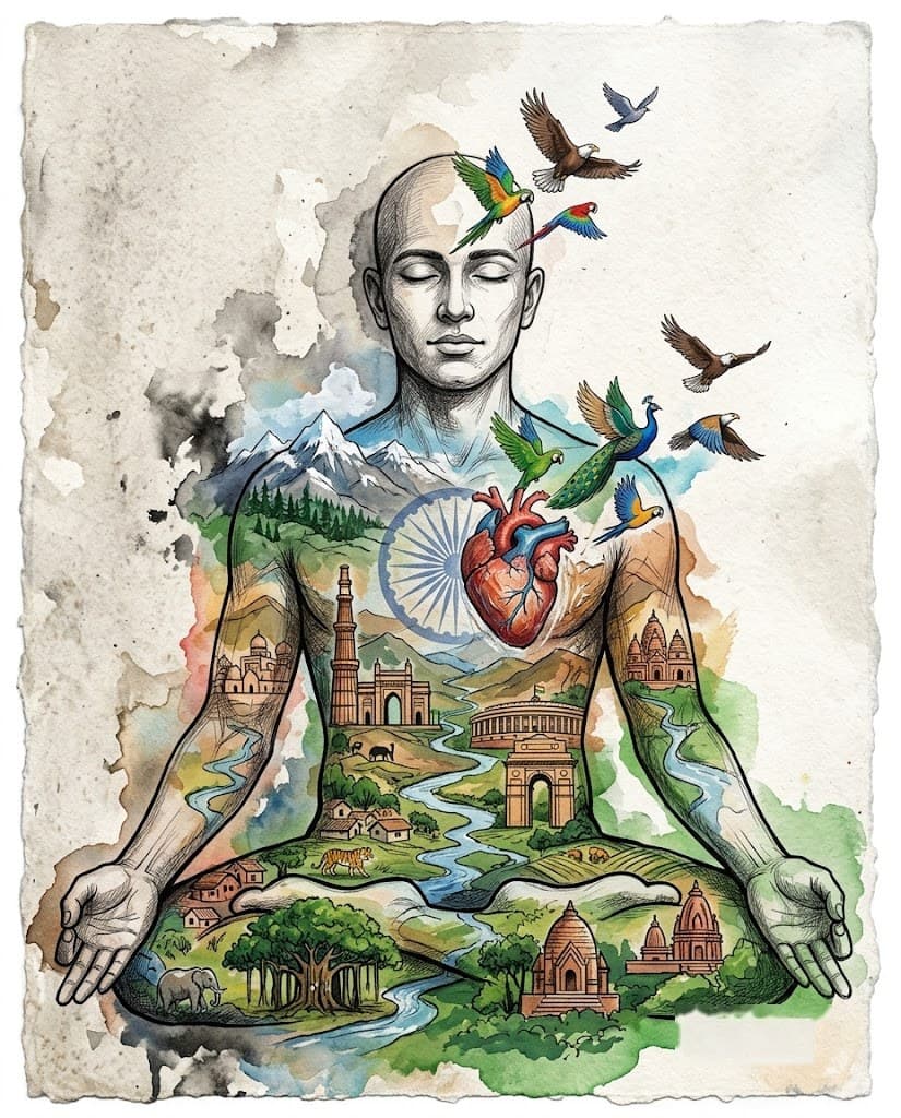 Freedom Begins Within — Abstract Visions art print by RP Sketches