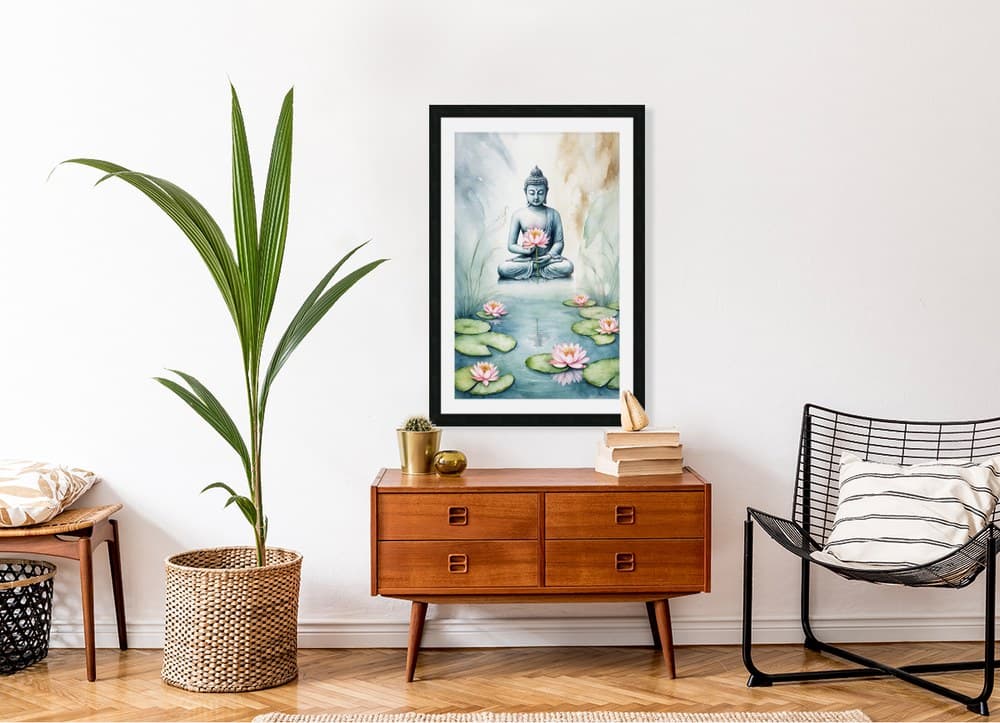 Sacred Buddha — NIP7 — Sacred Buddha art print by RP Sketches