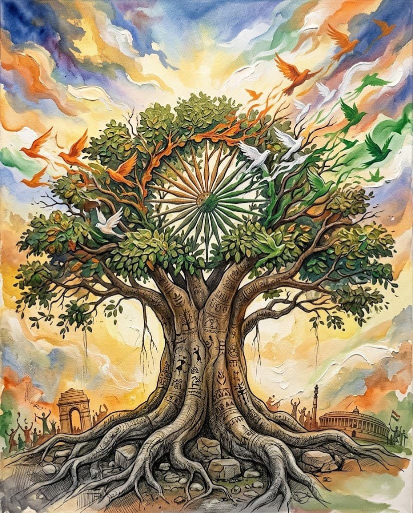 The Tree of Freedom — Nature's Harmony art print by RP Sketches